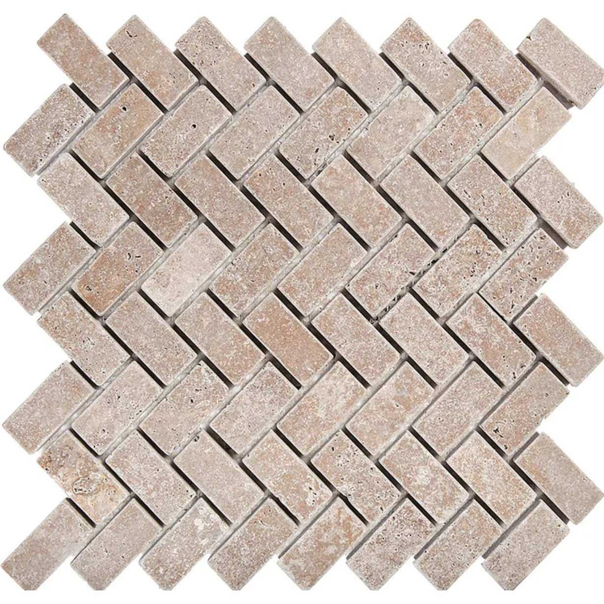 wayfair tumbled herringbone tiles