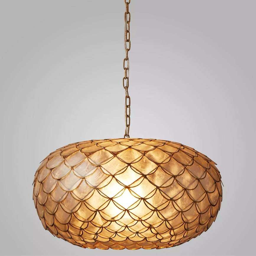 Serena &amp;amp; Lily, Capiz Scalloped Chandelier