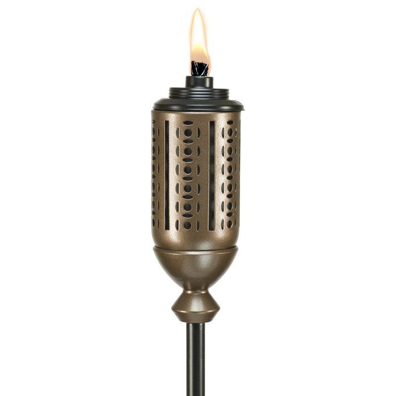 Tiki Brand Tiki&amp;reg; Brand Easy Pour 65 Inch Tiki Torch Metal Cutout Copper - 111715468 &amp;amp; Reviews | Wayfair